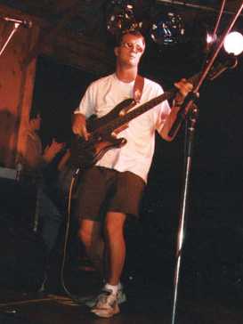Darrell kickin' it with his bass!