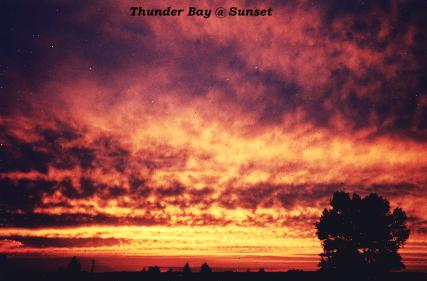 Sunset in Thunder bay 98