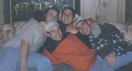Group shot of the boys at the cottage!