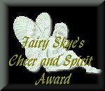 Fairy Skyes Cheer and Spirit Award