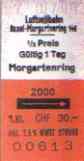 Seilbahnbillet