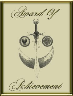 This Achievement Award granted by Miss Enchantress