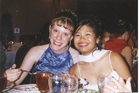 my and kristine at band banquet