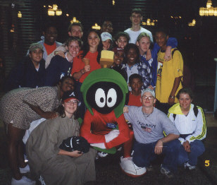 at six flags on the band trip