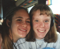 me and shelley on the band trip