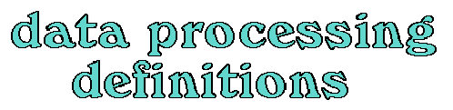 data processing definitions