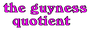 the guyness quotient