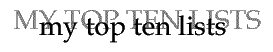 myTopTenLists