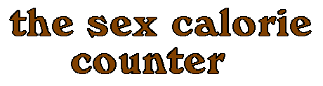 the sex calorie counter