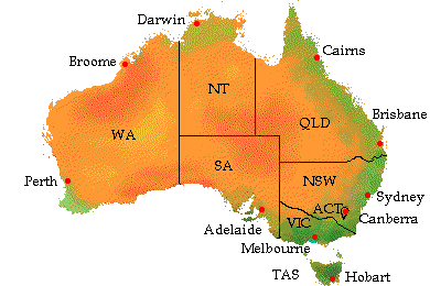 Map of Australia