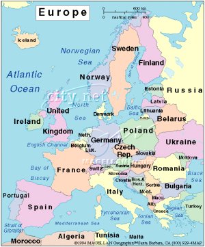 Map of Europe