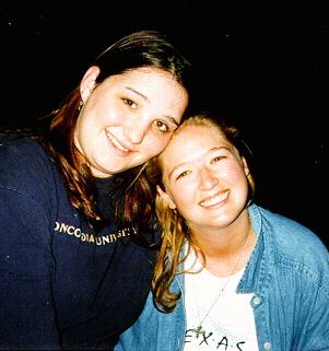 Angie and me, she has been my only college roommate