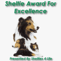 Shelties 4 Life Excellence Award