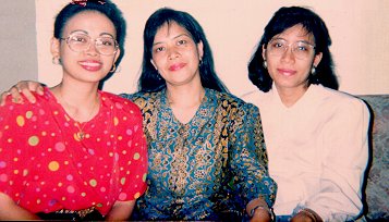 Sister Dyani, Wife Suciati, and Sis-In-Law Elisa
