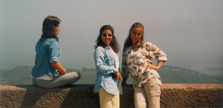 Isabel Martins, eu e a Raquel Almeida
