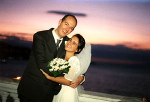 Dario e Paola il giorno del loro matrimonio