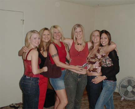 The girls on flavored Stolli night.