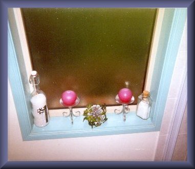 window ledge - west wall