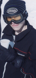 Alex Murray in a quieter moment before tackling the luge in the 1998 Nagano Winter Olympics