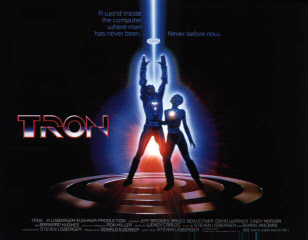 The Poster For The 1982 Disney Film 'Tron'