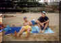 Aitor y Enrique en la playa de Orin (Cantabria)
