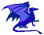 Standing Blue Dragon
