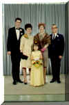 My family at my brother's wedding (wasn't I a cutie?)
