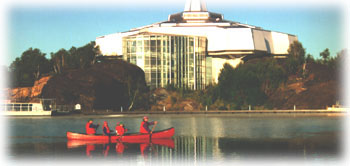 Science North on the shore of Lake Ramsey