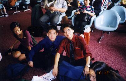 Bev, Me and Joseph at IASAS X-Country @ Bangkok
