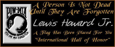 In memory of Lewis Howard, Jr.