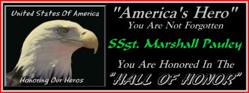 In memory of SSgt Marshall Pauley