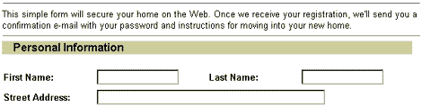 GeoCities Application Form