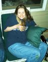 Happy Kelly at her birthday party