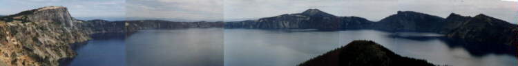 A panarama of Crater Lake