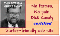 Dick Casaly Certificate