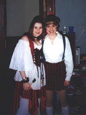Wendy & me, TX Halloween Party, 1998