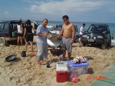 Barbeque in Ujung Genteng
