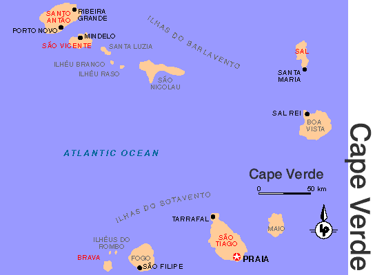 Map Of Cabo Verde