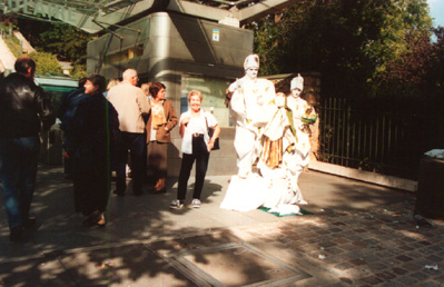 Bobbie has been admiring live statues