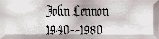 Lennon Epitaph