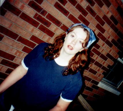 Me in front of the apartment