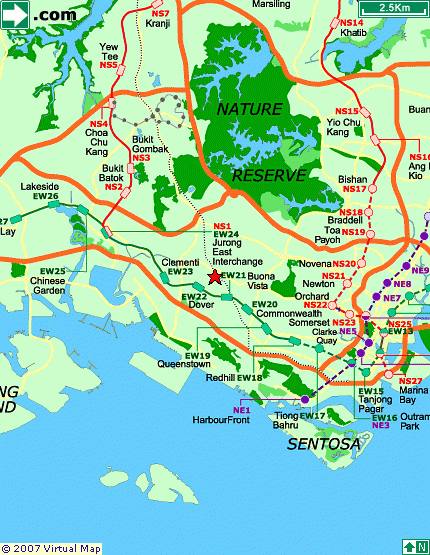Zoomed out of Lara's house