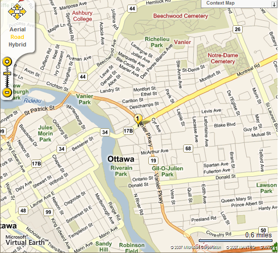Ottawa Hotel location