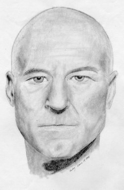 Sketch of Patrick Stewart
