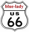 blue-lady Roadsign