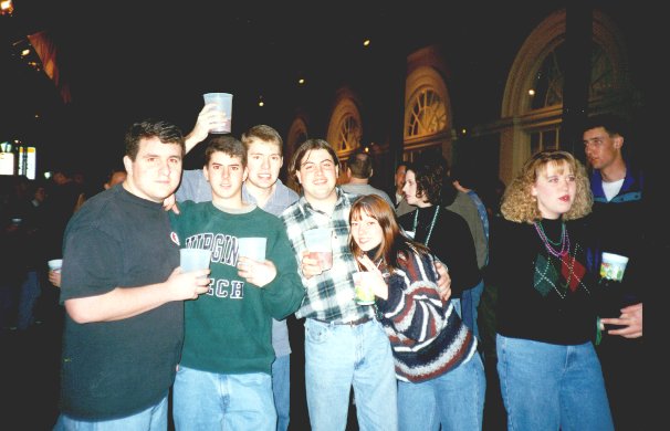 Partying on Bourbon Street