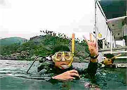 "That was great!  When's the next dive?"
