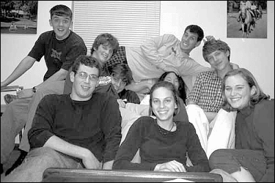 back:sam, pelli, aaron, catlin, jared, kerry front: alan, jaime, katie