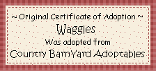 Waggles adopted from Country Barnyard Adoptables