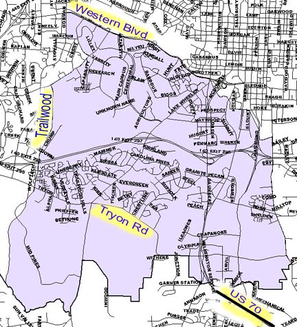 map of soutwest cac boundaries